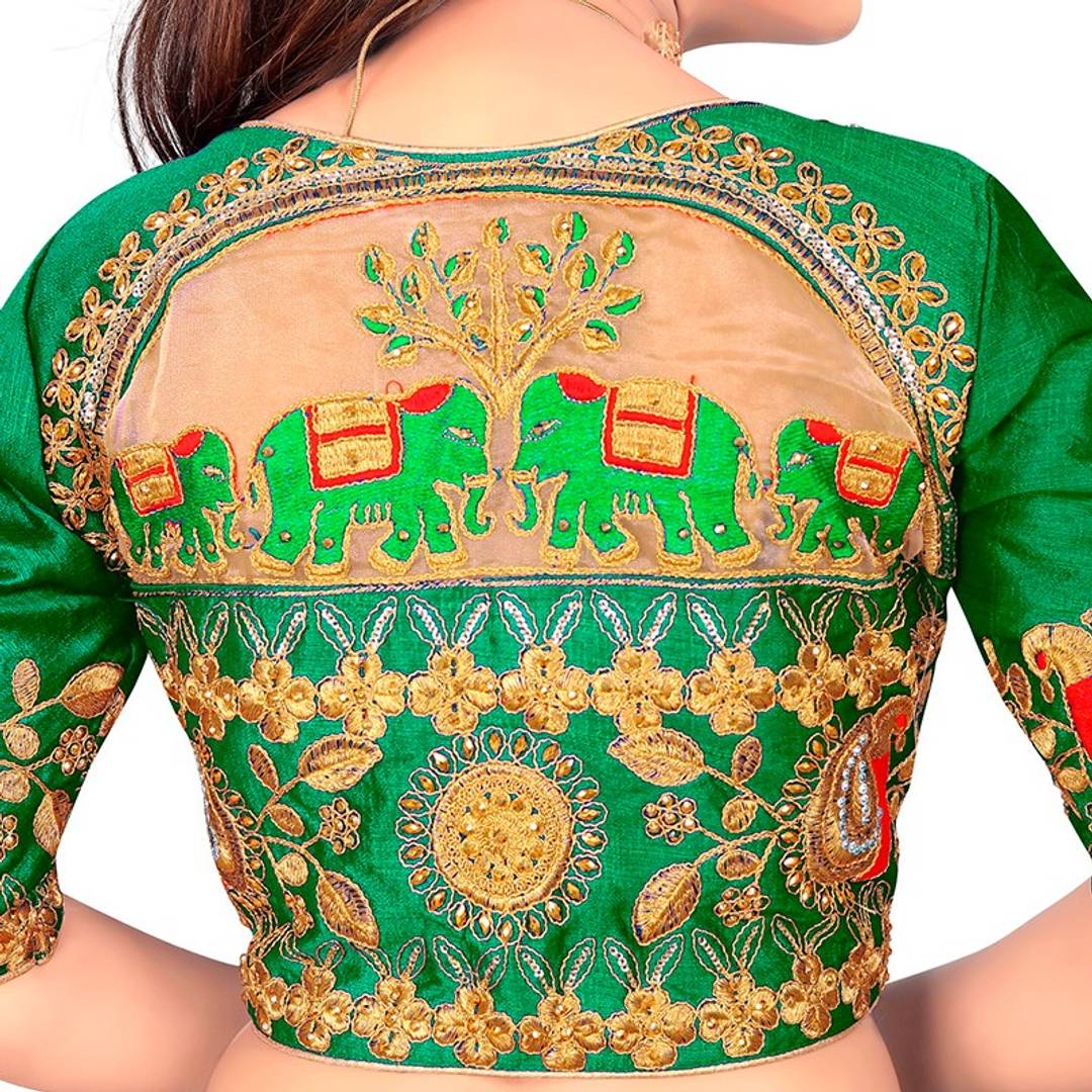Stylish Art Silk Embroidered Blouse